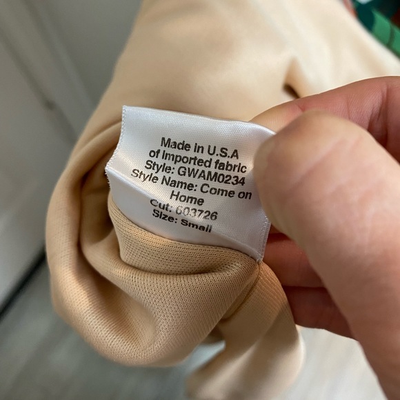 Katie May Come On Home Midi Dress in Green Cream Floral Size Small - Picture 11 of 13